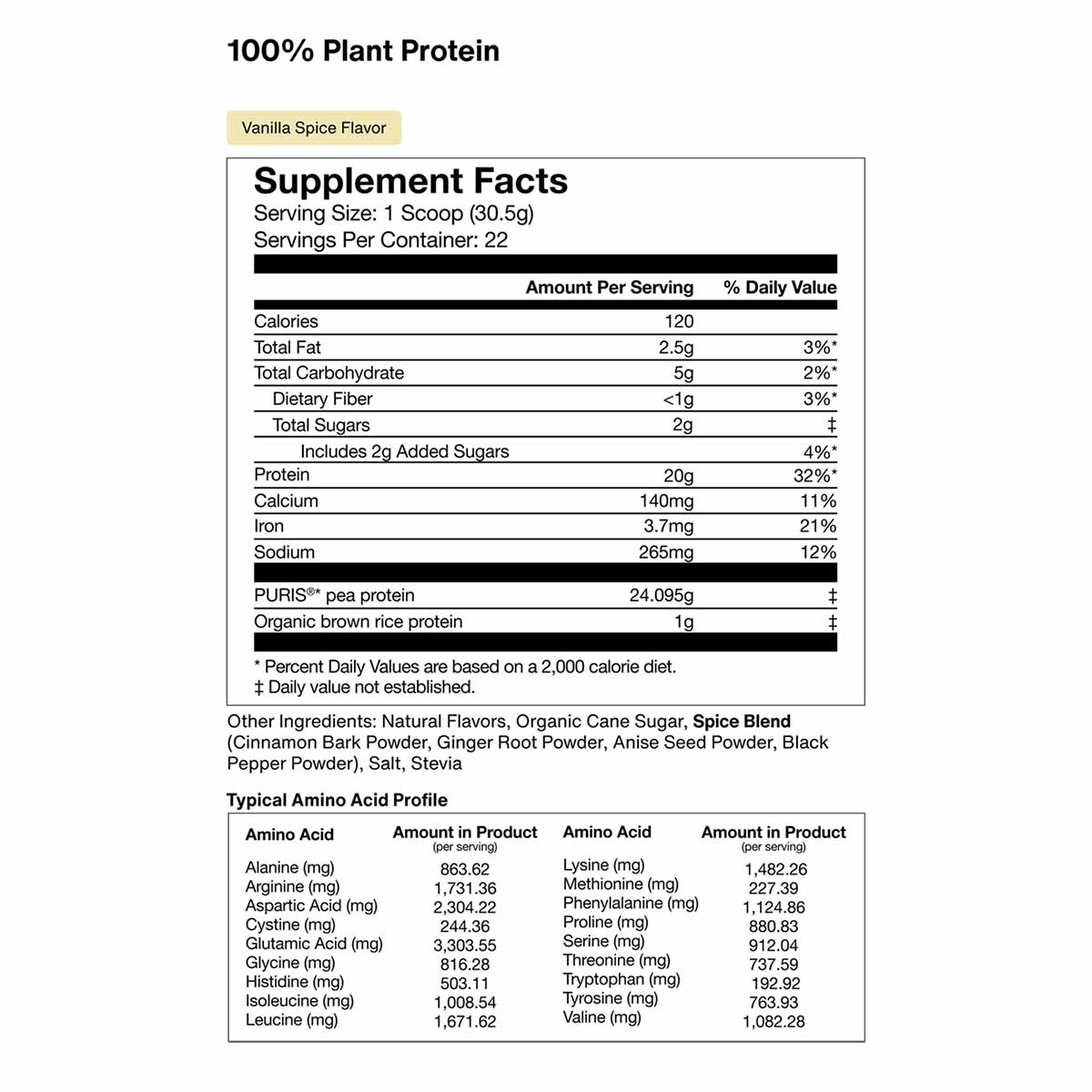 100% Plant Protein Powder, by Momentous