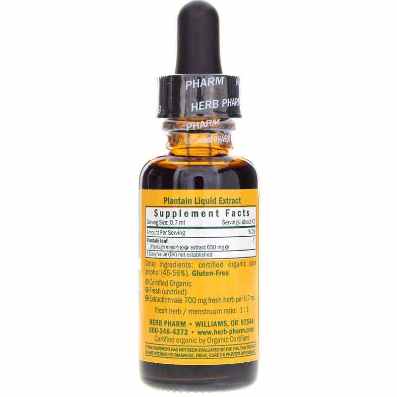 Plantain Extract, 1 Oz, by Herb Pharm, image #2