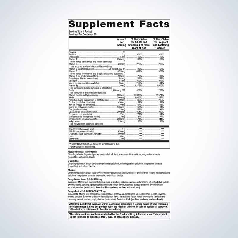 PlusOne Daily Packs, 30 Packets, by Metagenics, image #2