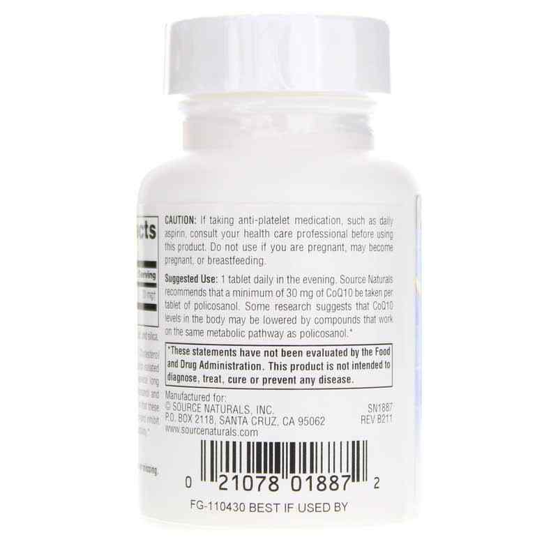 Policosanol 20 Mg, 60 Tablets, by Source Naturals, image #3