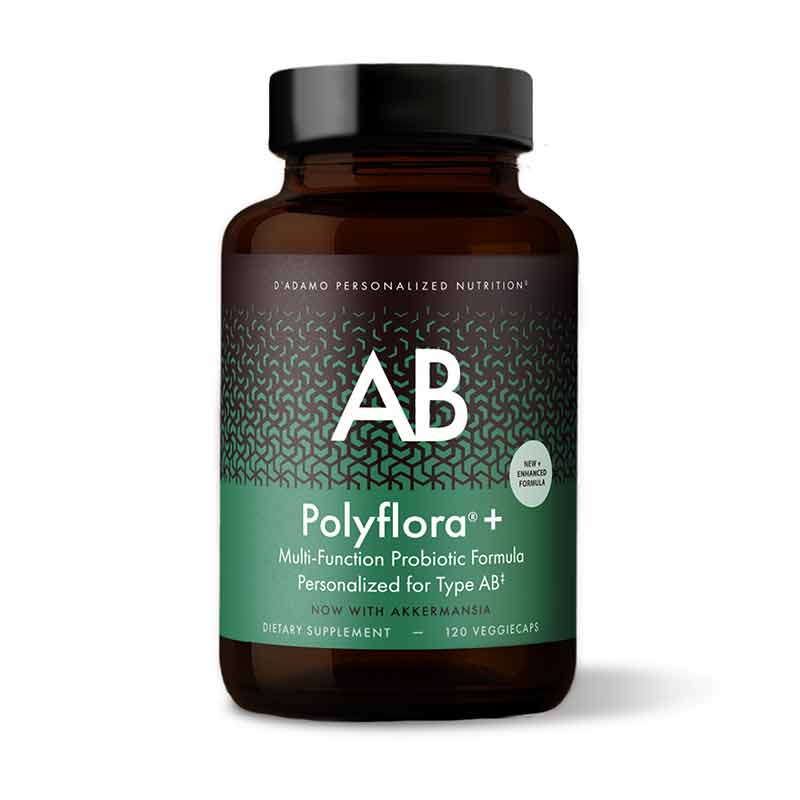 Polyflora + Type AB, 120 Veg Capsules, by D Adamo Personalized Nutrition