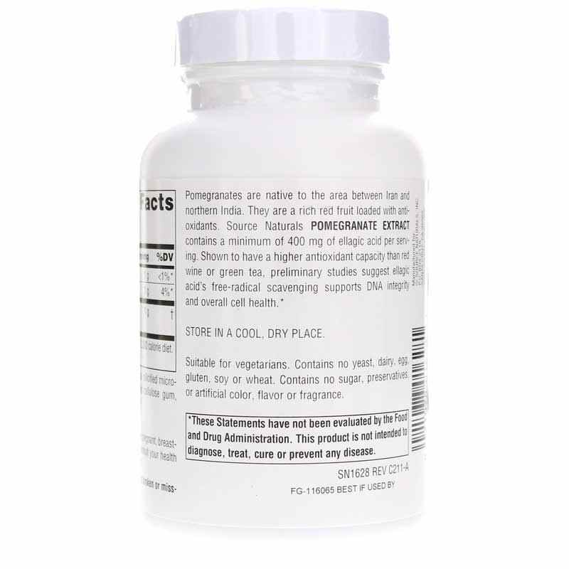 Pomegranate Extract 500 Mg, 120 Tablets, by Source Naturals, image #3