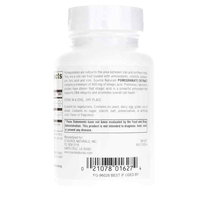 Pomegranate Extract 500 Mg, 60 Tablets, by Source Naturals, image #3