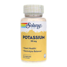 Potassium 99 Mg, 100 Veg Capsules, by Solaray