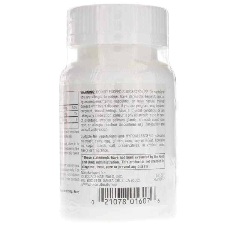 Potassium Iodide 32.5 Mg, 240 Tablets, by Source Naturals, image #3