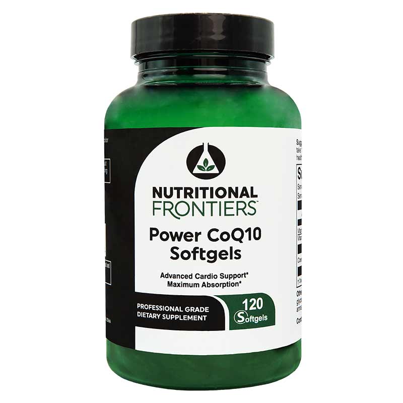 Power Q-Gel 100 Mg CoQ10 with Vitamin E & Beta Carotene, 120 Softgels, by Nutritional Frontiers