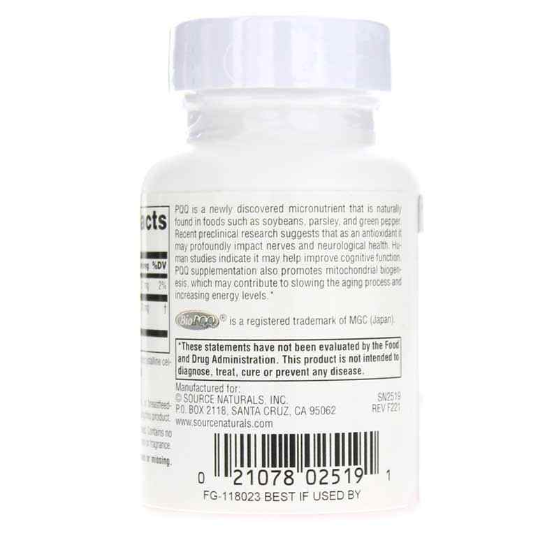 PQQ Mind, 60 Tablets, by Source Naturals, image #3