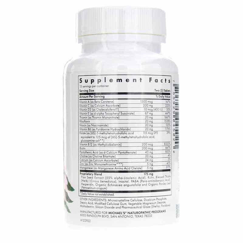 Pre-Teen Girls Multivitamin Tablets, 30 Veg Tablets, by Michael's Health, image #2