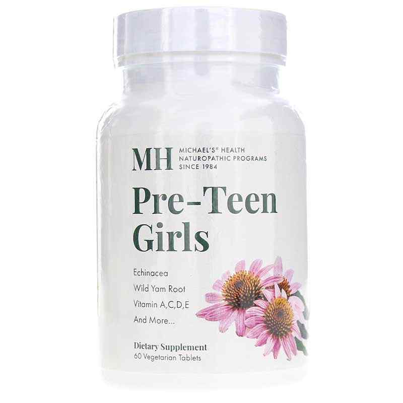 Pre-Teen Girls Multivitamin Tablets, 60 Veg Tablets, by Michael's Health