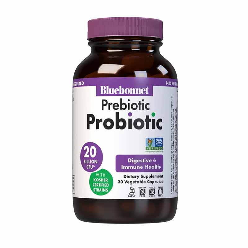 Prebiotic Probiotic Capsules, 30 Veg Capsules, by Bluebonnet