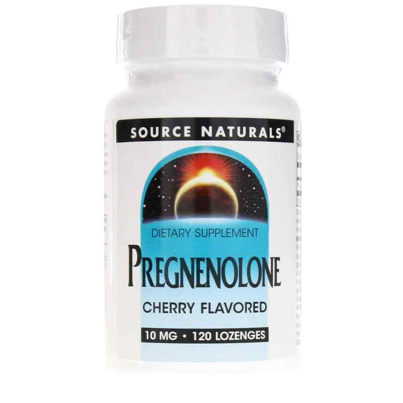 Pregnenolone 10 Mg Cherry Lozenges, 120 Lozenges, by Source Naturals