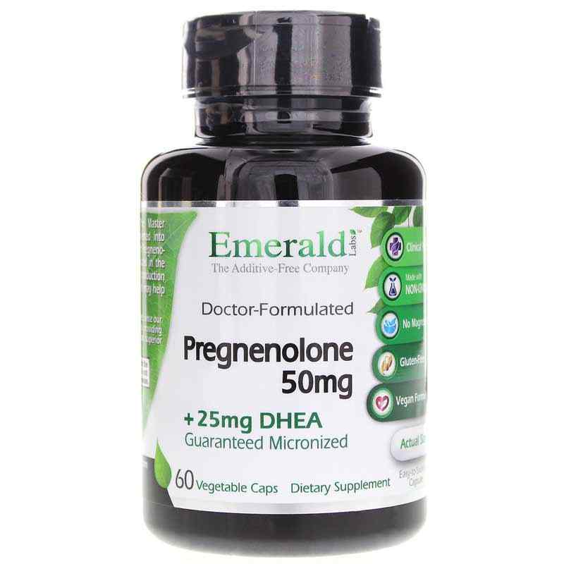 Pregnenolone 50 Mg with DHEA, by Emerald