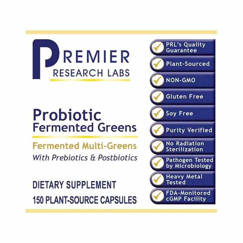 Premier Fermented Greens Capsules, by Premier Research Labs, image #2