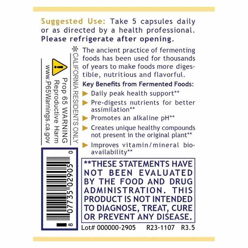 Premier Fermented Greens Capsules, by Premier Research Labs, image #3