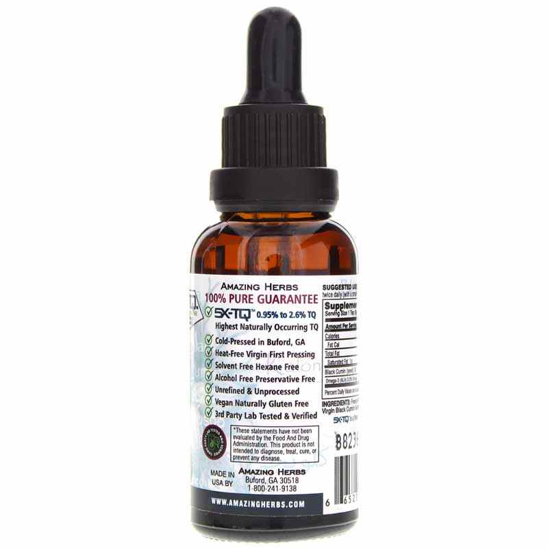 Premium Black Seed Oil, 1 Oz, by Amazing Herbs, image #2