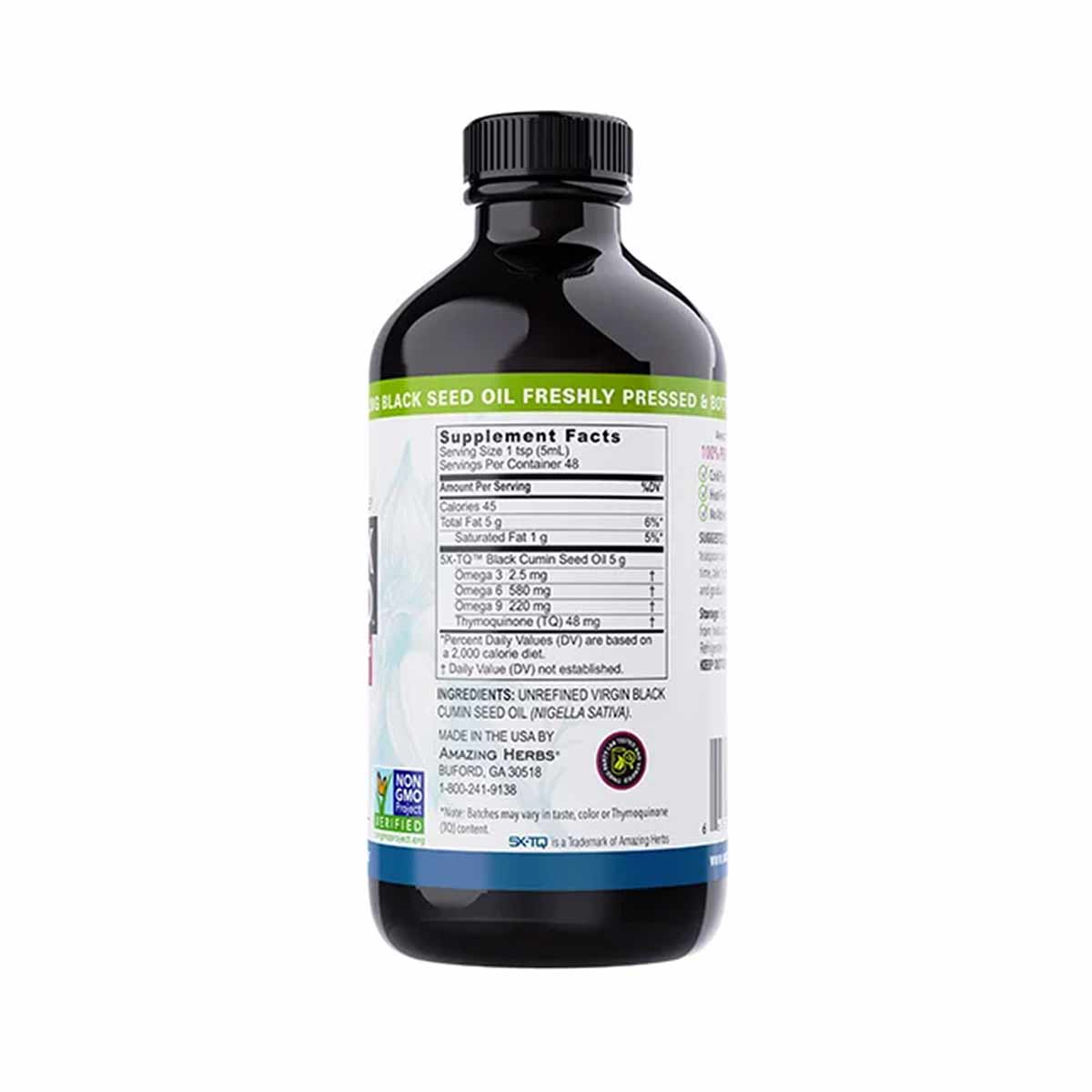 Premium Black Seed Oil, by Amazing Herbs