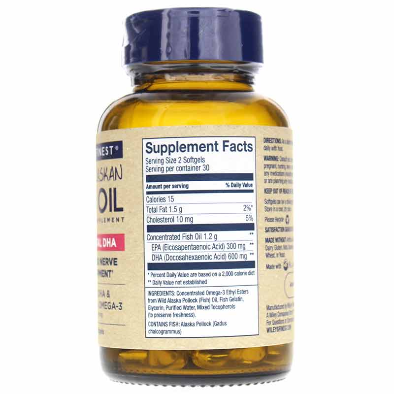 Prenatal DHA 600 Mg, 60 Softgels, by Wiley's Finest, image #2