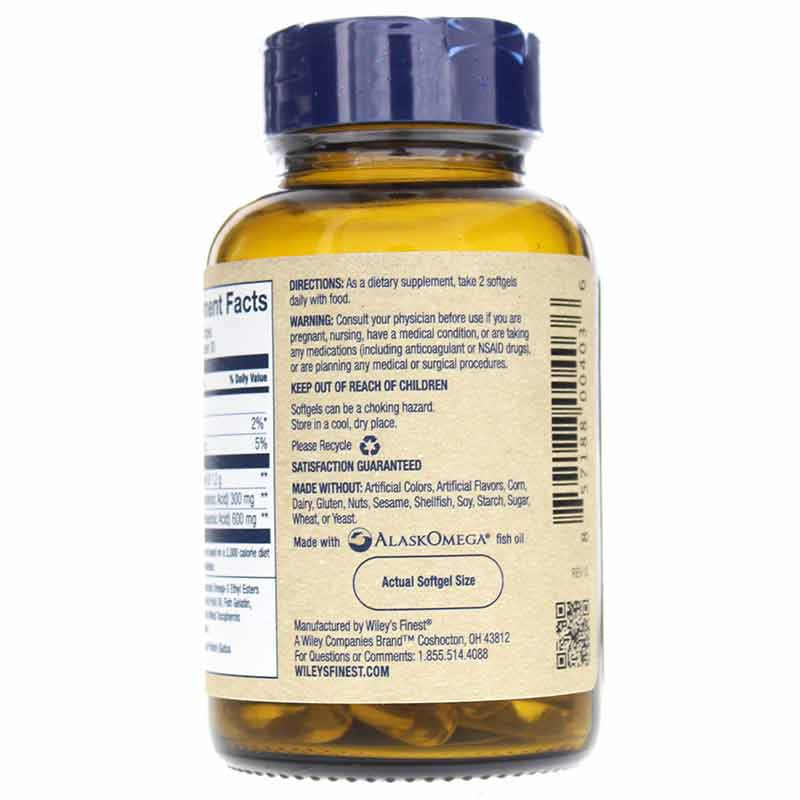 Prenatal DHA 600 Mg, 60 Softgels, by Wiley's Finest, image #3