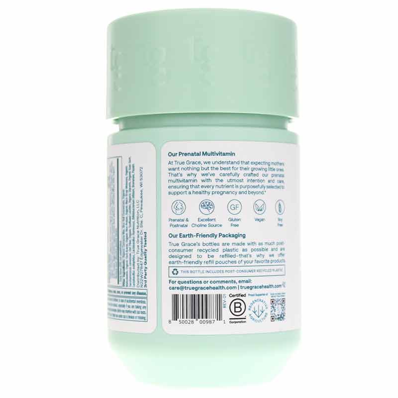 Prenatal Multivitamin, 60 Vegan Tablets, by True Grace, image #4