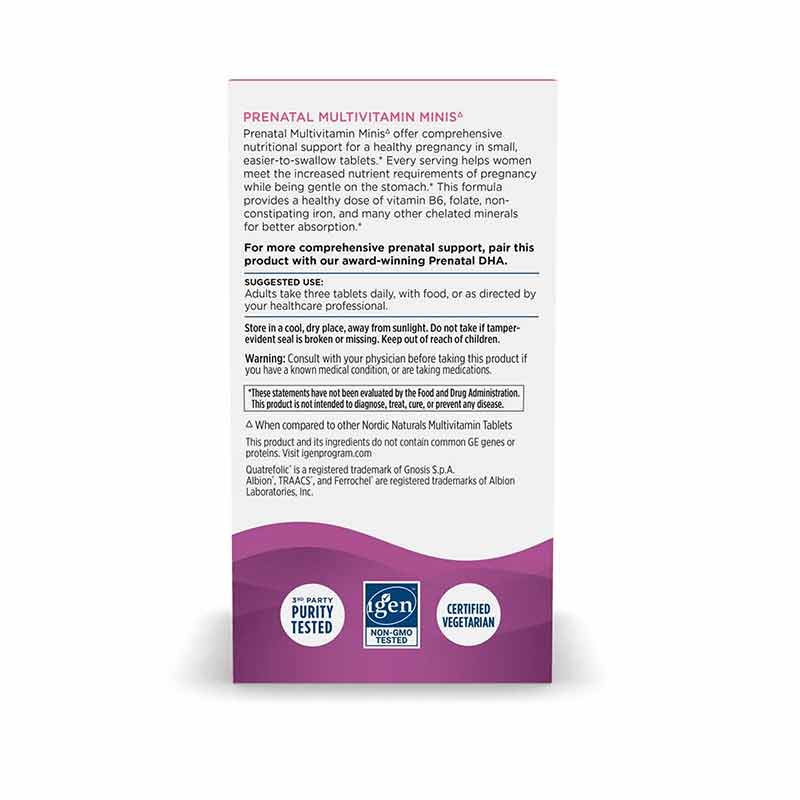 Prenatal Multivitamin Minis, 90 Tablets, by Nordic Naturals, image #4