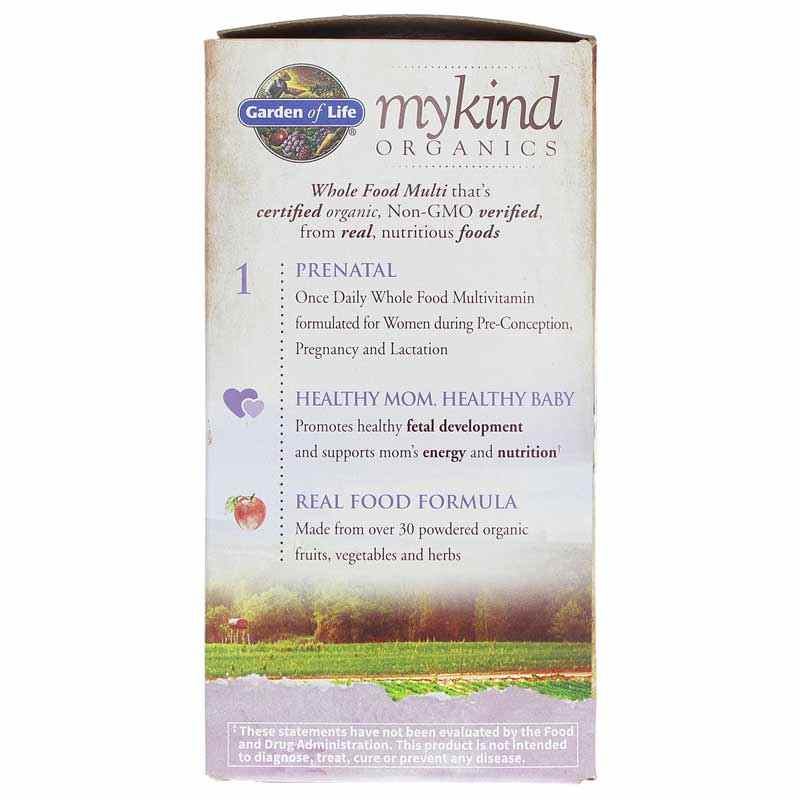 Prenatal Once Daily Whole Food Multivitamin, 90 Veg Tablets, by Garden of Life mykind Organics, image #4