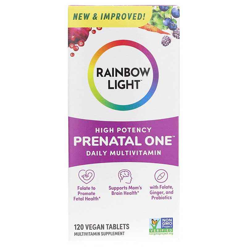 Prenatal One Multivitamin, 120 Tablets, by Rainbow Light