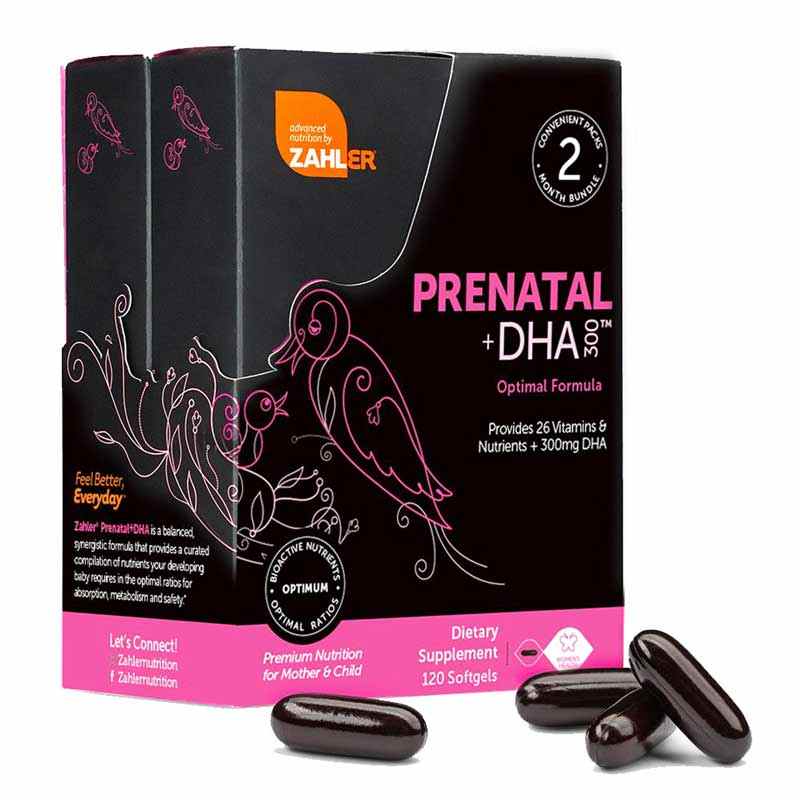 Prenatal + DHA 300, 120 Softgels, by Zahler