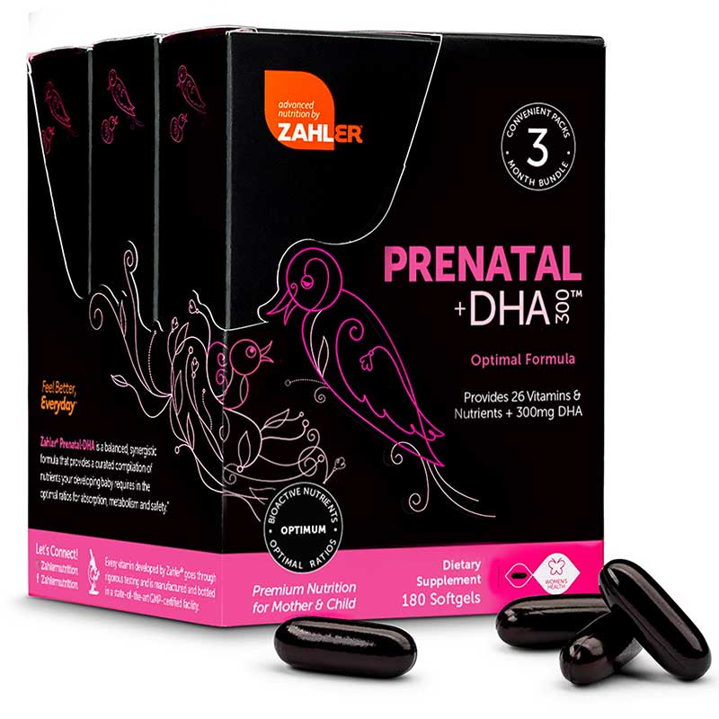 Prenatal + DHA 300, 180 Softgels, by Zahler