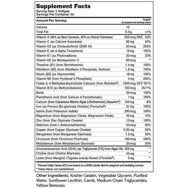 Prenatal + DHA 300, 180 Softgels, by Zahler, image #3