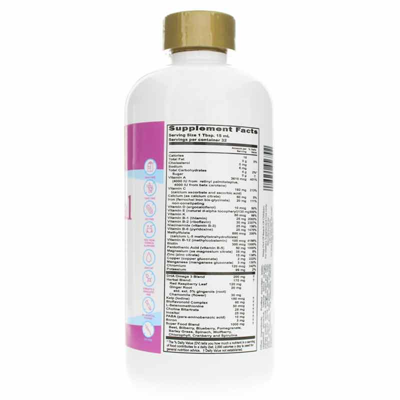 PreNatal Plus DHA Daily Multi, 16 Oz, by Buried Treasure, image #2