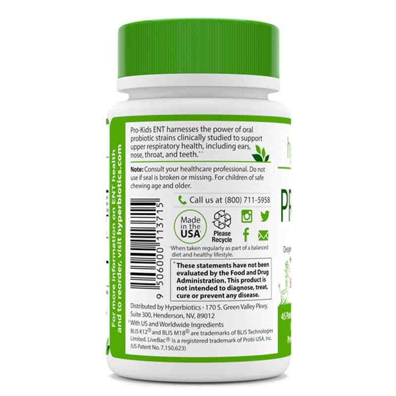 PRO-Kids ENT Strawberry Vanilla, by Hyperbiotics, image #2
