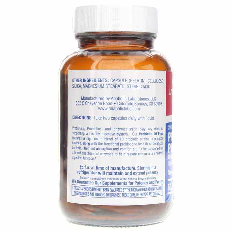 Probiotic 20 Plus, by Anabolic Laboratories, image #3