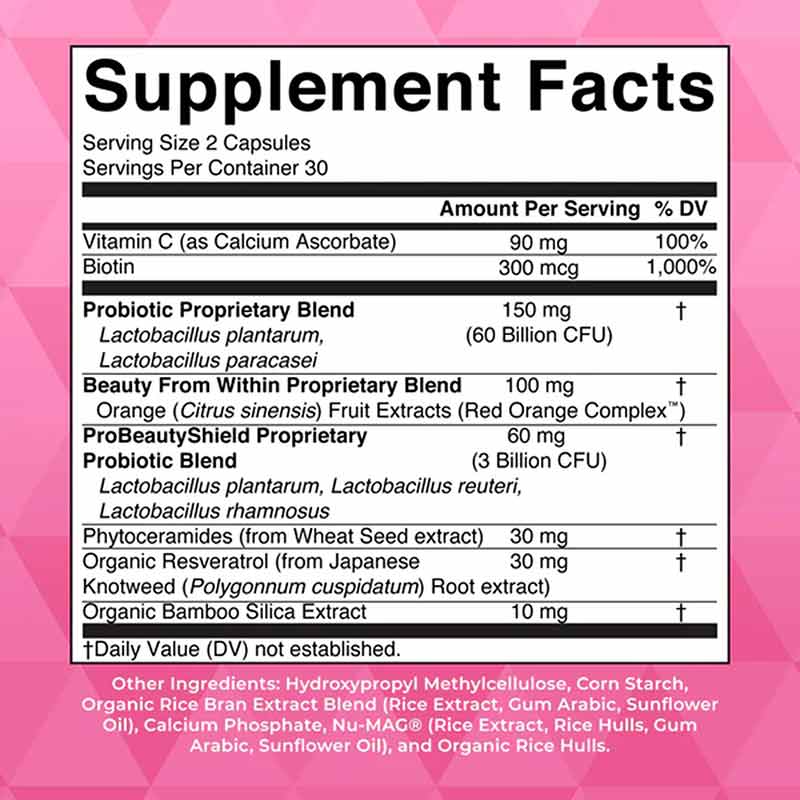 Probiotic Beauty+, 60 Capsules, by MaryRuth's Organics, image #2