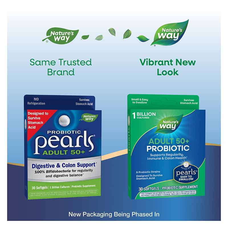 Probiotic Pearls Adult 50+, by Natures Way, image #3