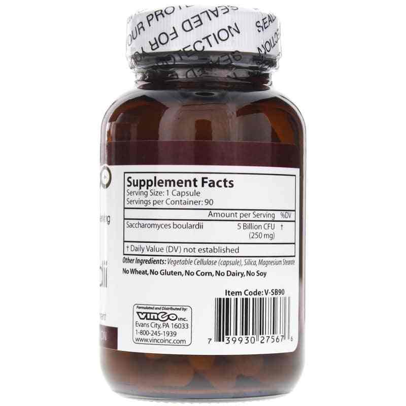 Probiotic S. boulardii 5 Billion CFU, 90 Capsules, by Vinco, image #2