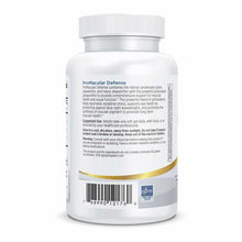 White supplement bottle with white cap labeled "ProMacular Defense" by Nordic Naturals with product information and barcode.