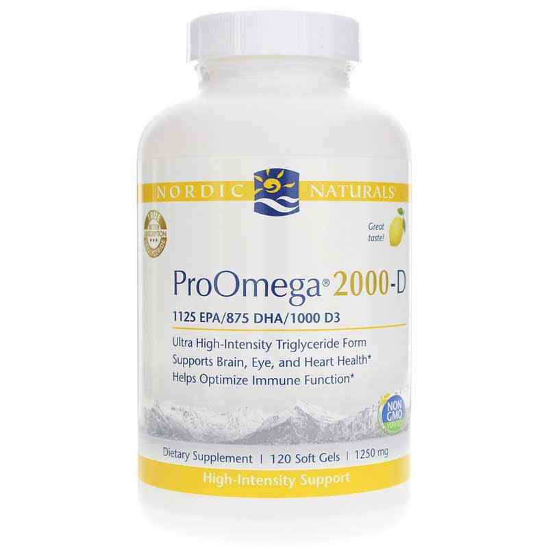 ProOmega 2000-D, 120 Softgels, by Nordic Naturals