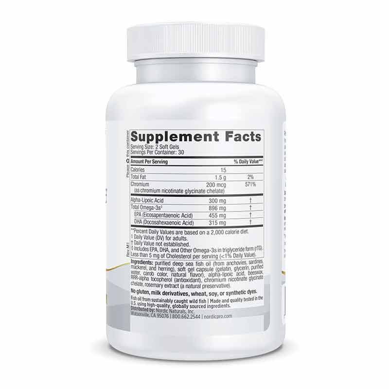 ProOmega Blood Sugar, by Nordic Naturals, image #2