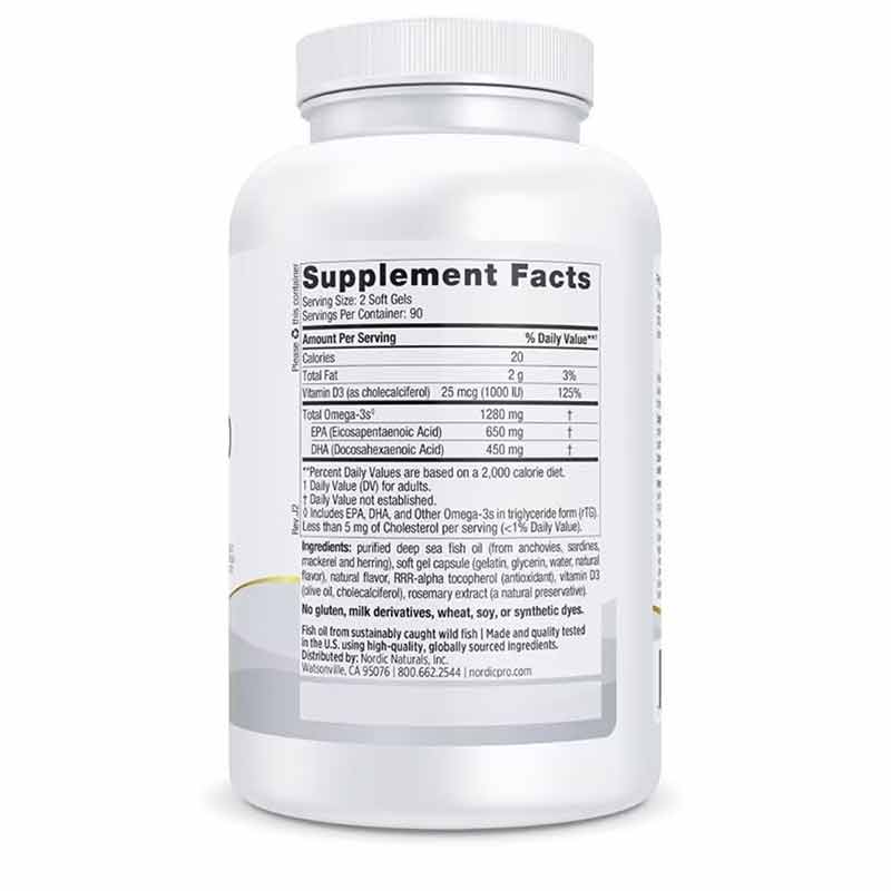 ProOmega-D, 180 Softgels, by Nordic Naturals, image #2