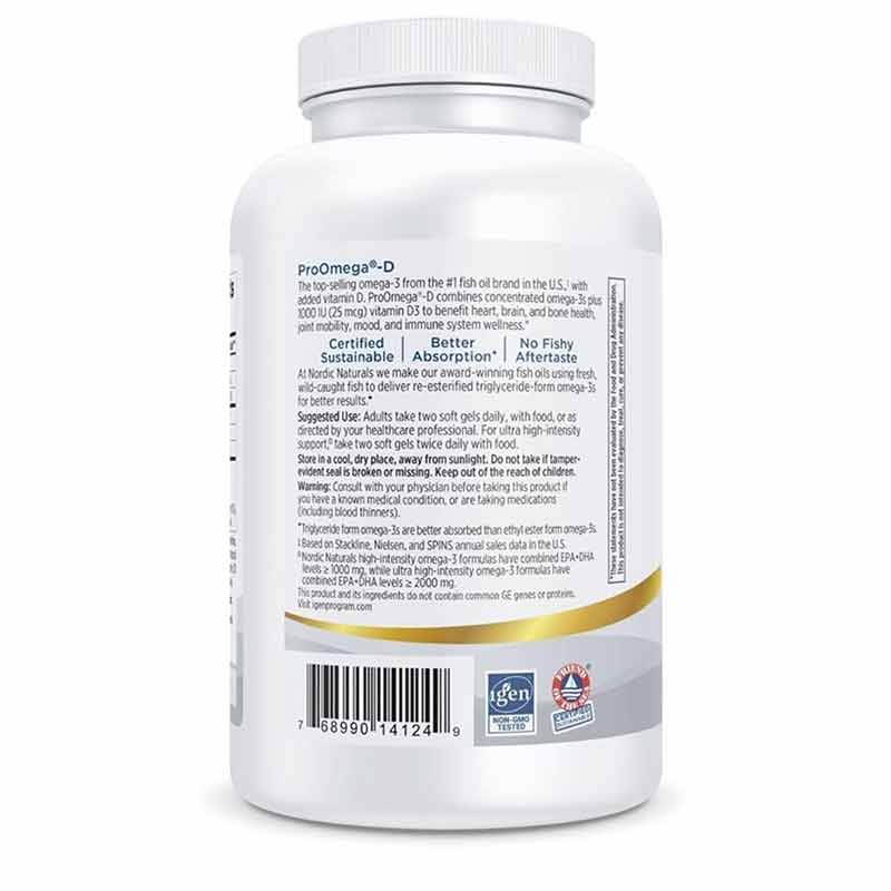 ProOmega-D, 180 Softgels, by Nordic Naturals, image #3