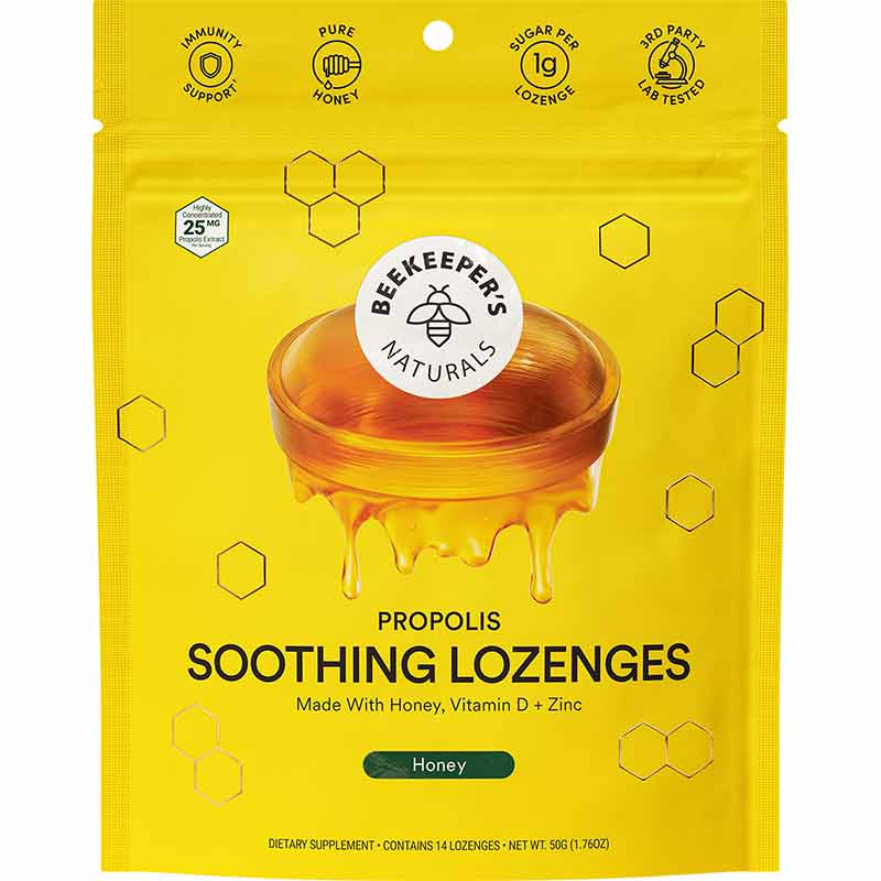 Propolis Soothing Lozenges, Honey, by Beekeeper's Naturals