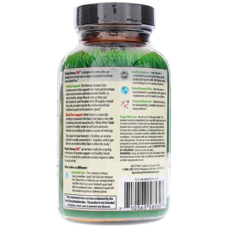 Prosta-Strong RED, by Irwin Naturals, image #3
