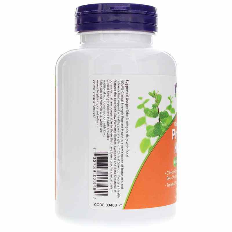 Prostate Health Clinical Strength, 90 Softgels, by NOW Foods, image #3