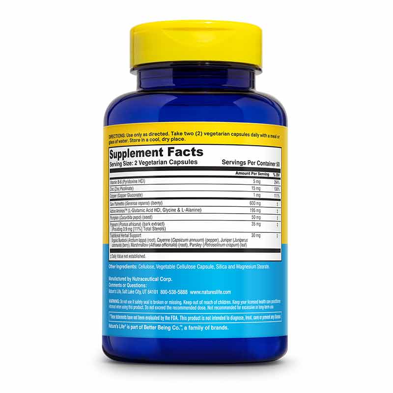 Prostate Maintain 600 Plus, 100 Veg Capsules, by Natures Life, image #3