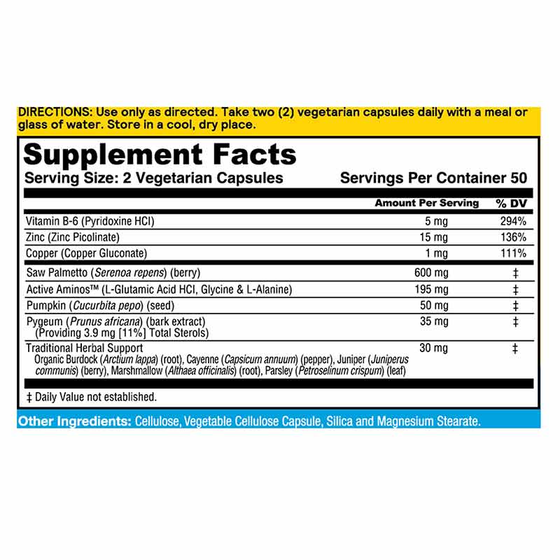 Prostate Maintain 600 Plus, 100 Veg Capsules, by Natures Life, image #4