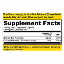 Protecting Zinc 30 Mg with Copper, 100 Veg Capsules, by Natures Life, image #4