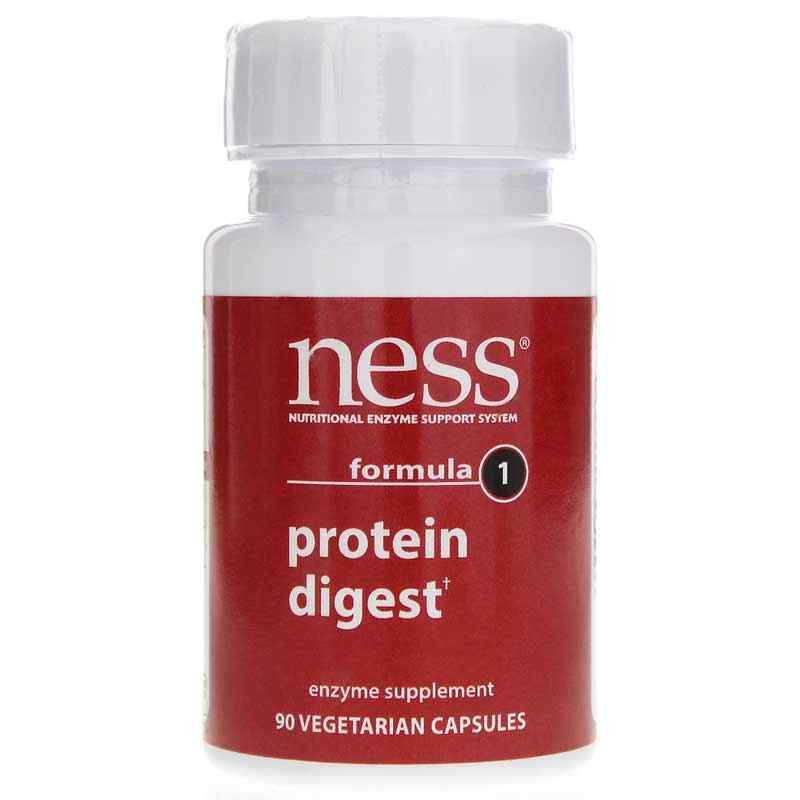 Protein Digest Formula 1, 90 Veg Capsules, by Ness Enzymes