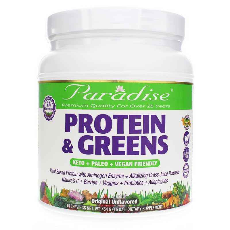 Protein & Greens, Unflavored, by Paradise Herbs
