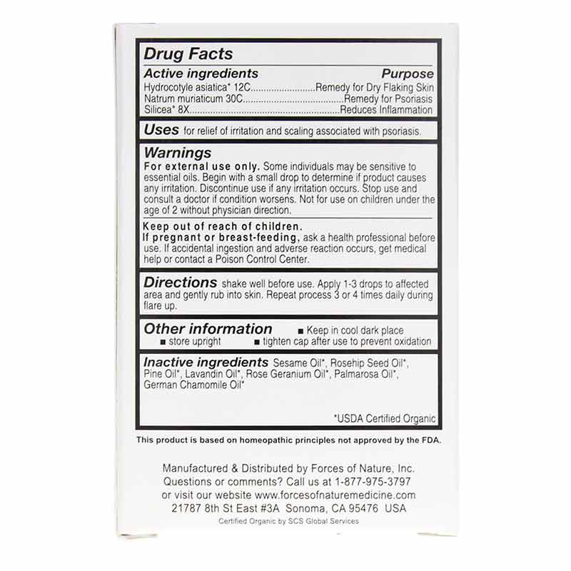 Psoriasis Organic Plant Medicine, .37 Oz, by Forces Of Nature, image #4