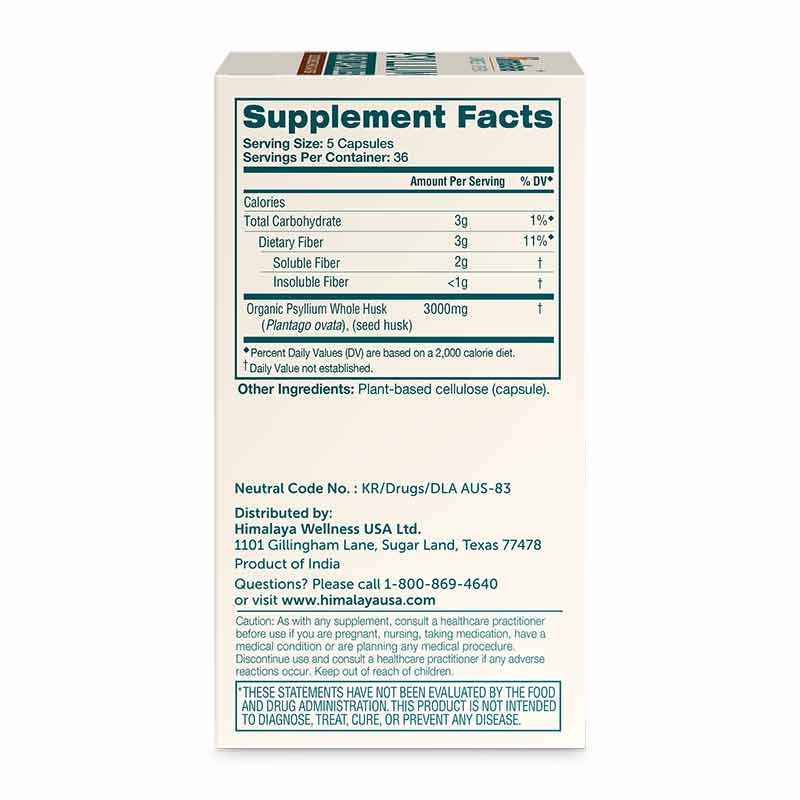 Psyllium Husk Capsules, 180 Veg Capsules, by Himalaya, image #3